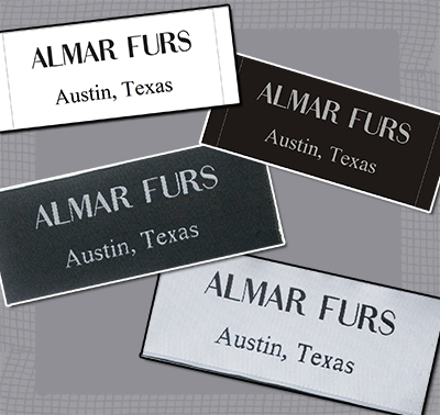 Custom Woven Labels, Fashion end folded labels