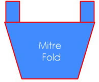 Clothing Label - Mitre Fold