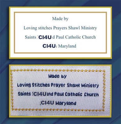 prayer shawl labels