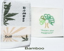 Bamboo woven labels