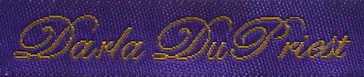 gold woven label