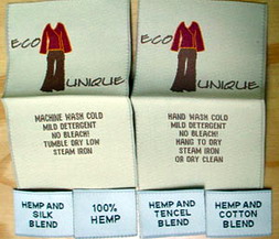 clothing labels Eco Unique